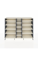 Hyperion Dolap 11 Raflı  220x44x163 Antrasit-Aytaşı