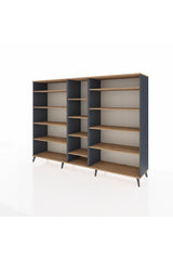 Hyperion Dolap 11 Raflı  220x44x163 Antrasit-Çam
