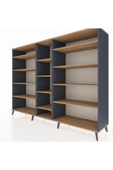 Hyperion Dolap 11 Raflı  220x44x163 Antrasit-Çam