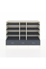 Hyperion Dolap 12 Raflı 3 Çekmeceli  220x44x163 Aytaşı-Antrasit