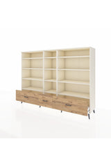 Hyperion Dolap 12 Raflı 3 Çekmeceli  220x44x163 Aytaşı-Aytaşı/Çam