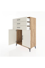 Hyperion Dolap 3 Çekmeceli 2 Kapaklı 88x44x134 Çam-Aytaşı