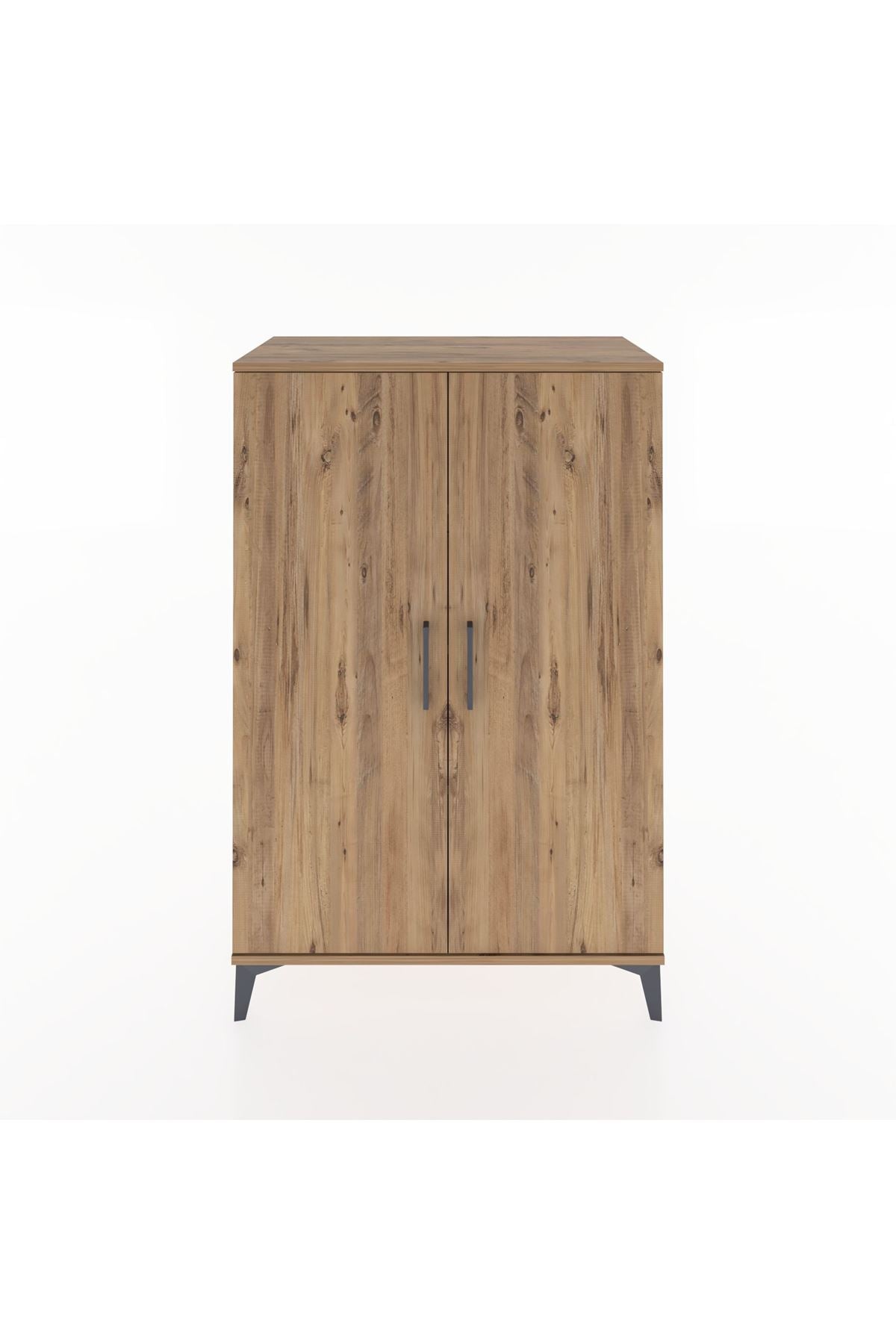 Hyperion Dolap 3 Raflı 2 Kapaklı 88x44x134 Çam-Çam