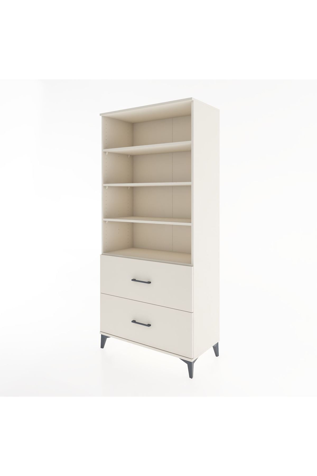 Hyperion Dolap 4 Raflı 2 Çekmeceli 88x44x195 Aytaşı-Aytaşı