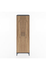 Hyperion Dolap 4 Raflı 60x44x182 Antrasit-Çam