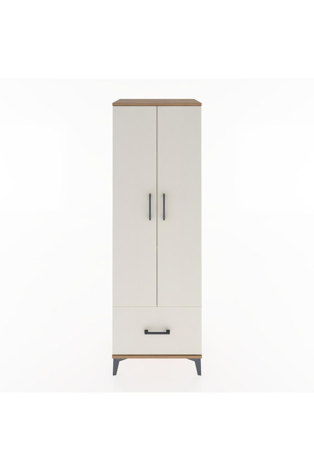 Hyperion Dolap 4 Raflı Tek Çekmeceli 2 Kapaklı 60x44x182 Çam-Aytaşı
