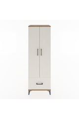 Hyperion Dolap 4 Raflı Tek Çekmeceli 2 Kapaklı 60x44x182 Çam-Aytaşı