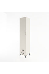 Hyperion Dolap 5 Raflı 2 Çekmeceli Tek Kapaklı 44x44x221 Aytaşı-Aytaşı