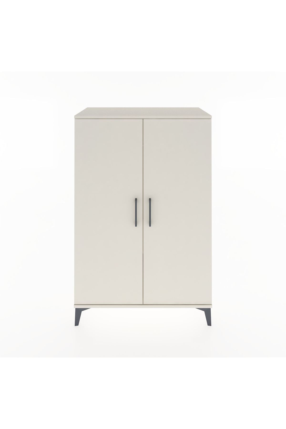 Hyperion Dolap Tek Raflı 2 Kapaklı Tek Askılı 88x44x134 Aytaşı-Aytaşı