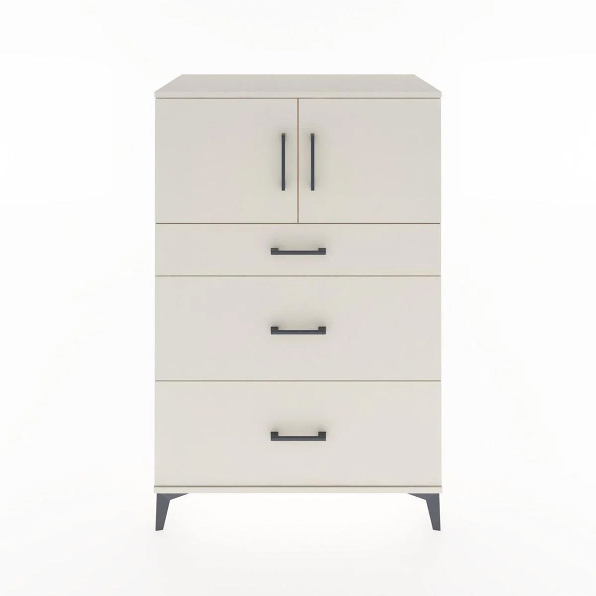 Hyperion Dolap Tek Raflı 3 Çekmeceli 2 Kapaklı 88x44x134 Aytaşı-Aytaşı