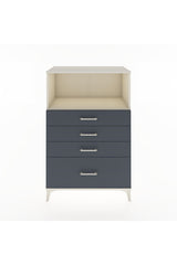 Hyperion Dolap Tek Raflı 4 Çekmeceli 88x44x134 Aytaşı-Antrasit