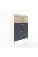 Hyperion Dolap Tek Raflı 4 Çekmeceli 88x44x134 Aytaşı-Antrasit