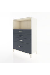 Hyperion Dolap Tek Raflı 4 Çekmeceli 88x44x134 Aytaşı-Antrasit