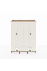 Hyperion Gardrop 6 Raflı 4 Çekmeceli 2 Askılı 176x44x221 Çam-Aytaşı