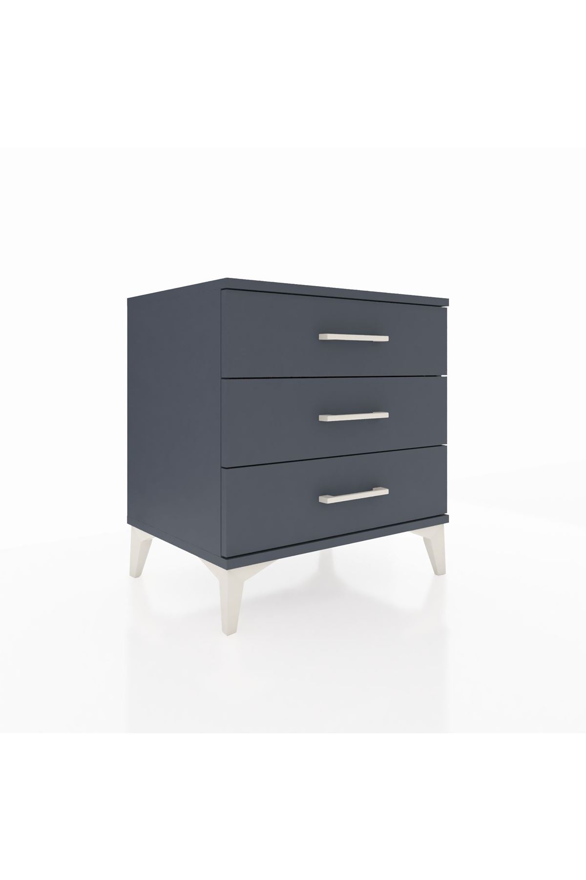 Hyperion Komodin 3 Çekmeceli 60x44x64 Antrasit-Antrasit
