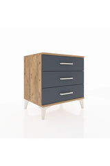 Hyperion Komodin 3 Çekmeceli 60x44x64 Çam-Antrasit