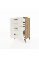 Hyperion Komodin 4 Çekmeceli 60x44x96 Çam-Aytaşı