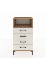 Hyperion Komodin Tek Raflı 4 Çekmeceli 60x44x106 Çam-Aytaşı