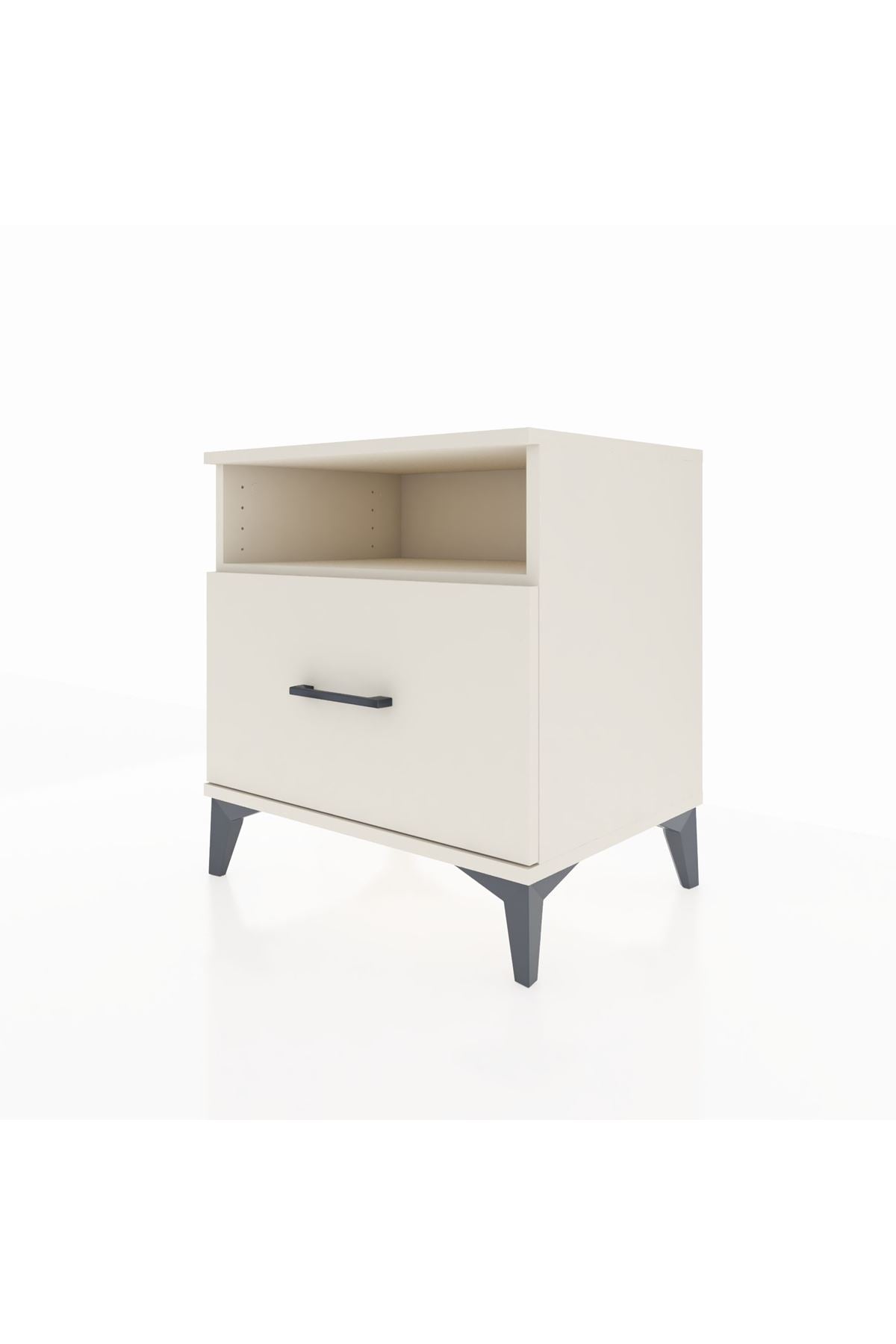 Hyperion Komodin Tek Raflı Tek Çekmeceli 60x44x64 Aytaşı-Aytaşı