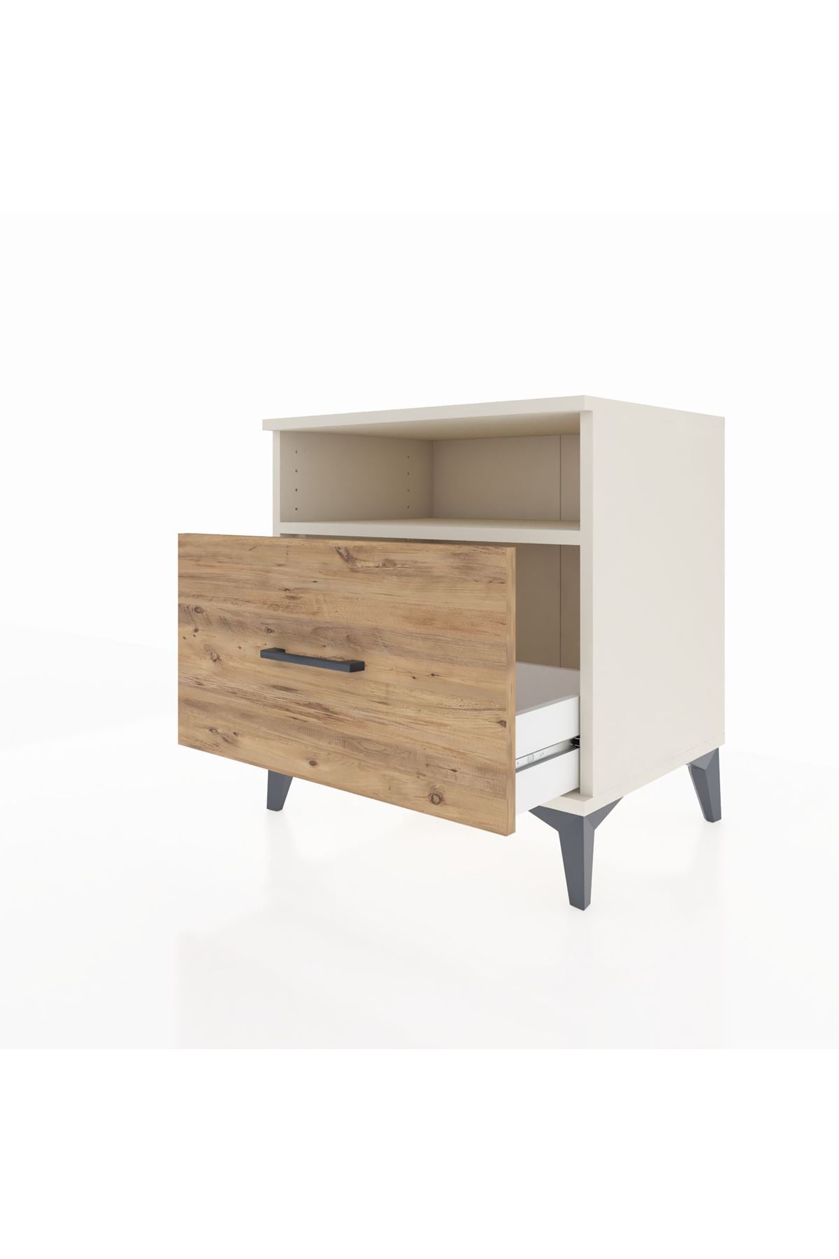Hyperion Komodin Tek Raflı Tek Çekmeceli 60x44x64 Aytaşı-Çam
