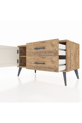 Hyperion Şifonyer Tek Raflı 2 Çekmeceli Tek Kapaklı  88x44x48 Çam-Aytaşı/Çam