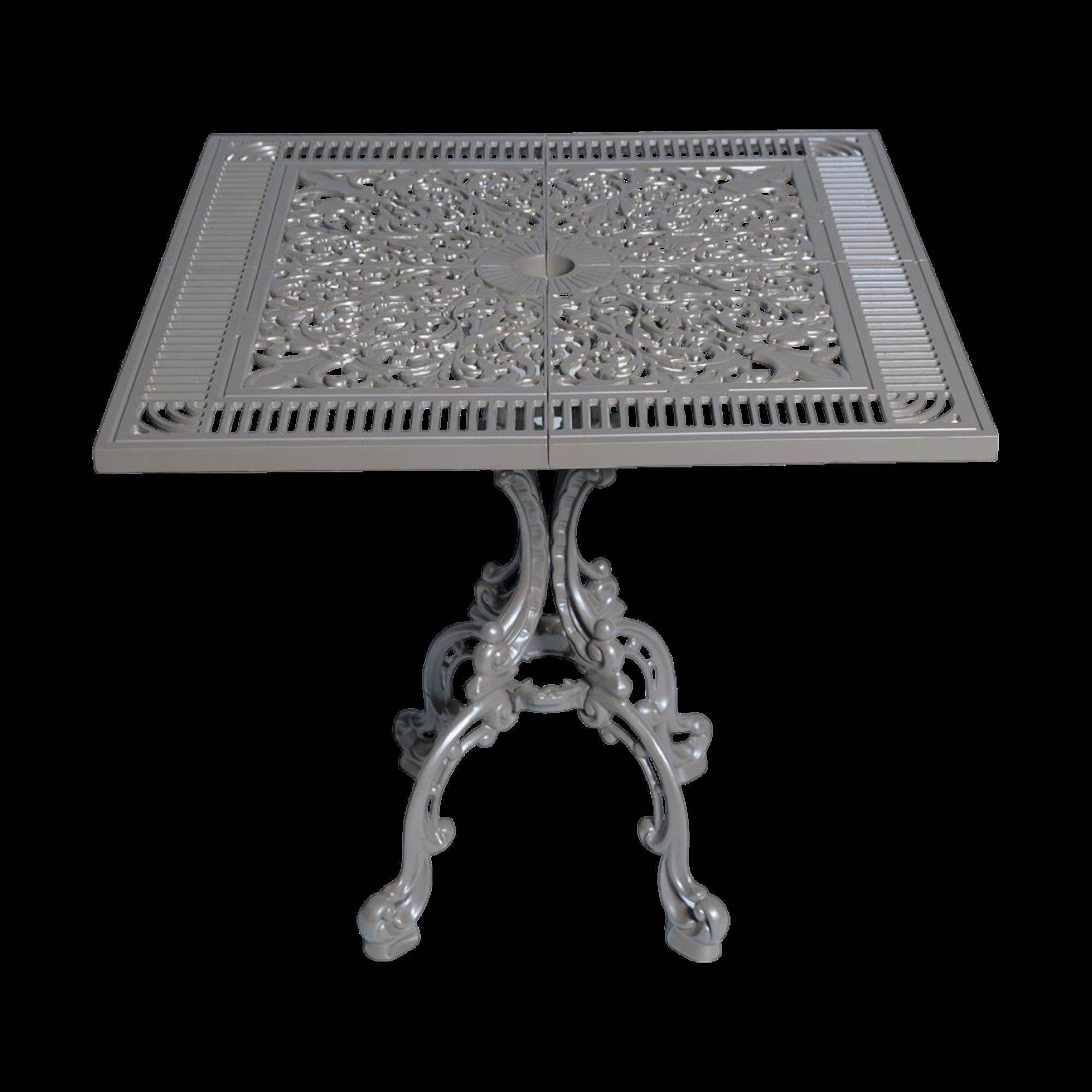 Alüminyum Döküm Bahçe Masası | CG-604 | 75x75 cm Kare Döküm Bahçe Masası