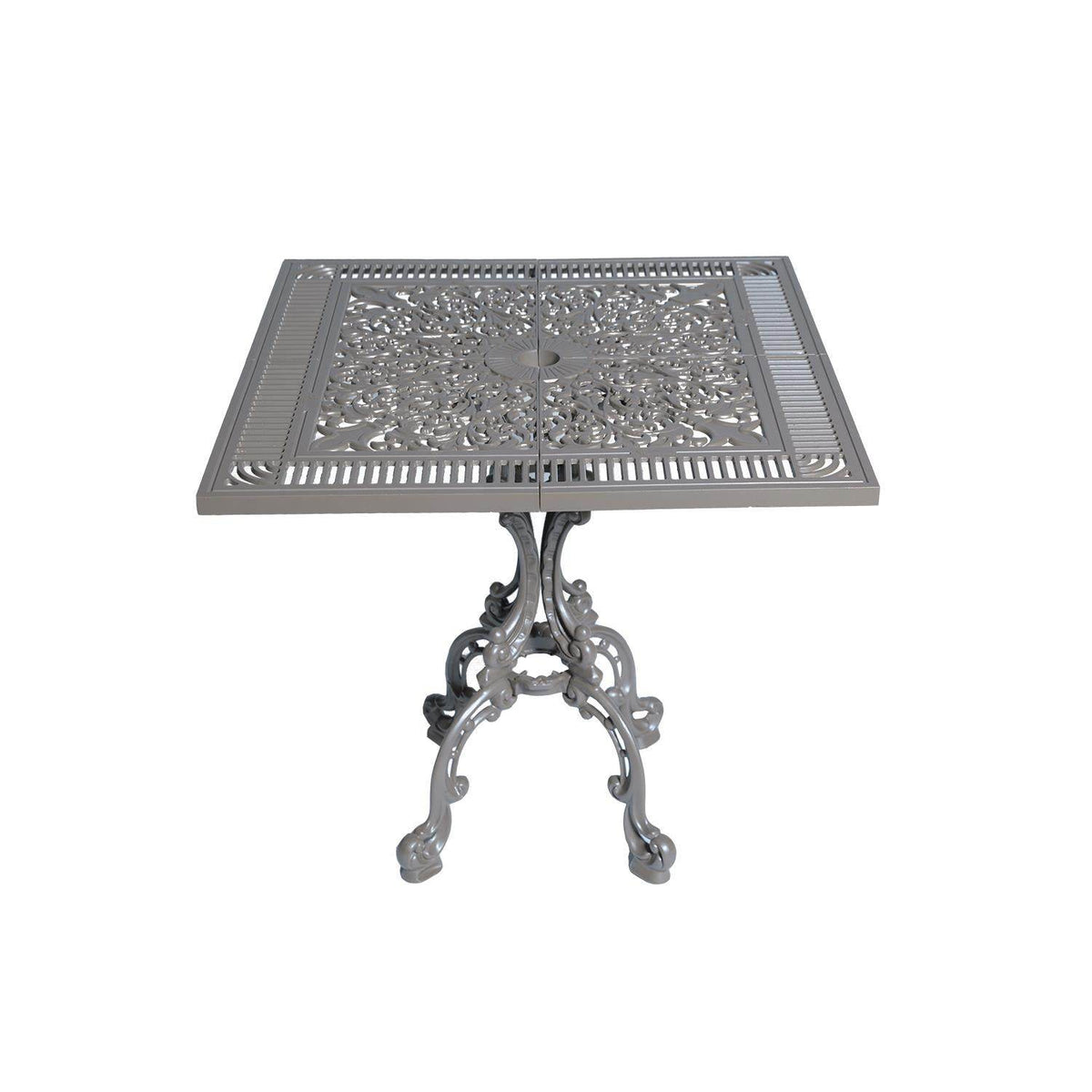 Alüminyum Döküm Bahçe Masası | CG-604 | 75x75 cm Kare Döküm Bahçe Masası